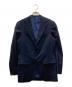 BEAMS F (ビームスエフ) ストライプ 2B テーラードジャケット スラックス ネイビー サイズ:42：8000円
