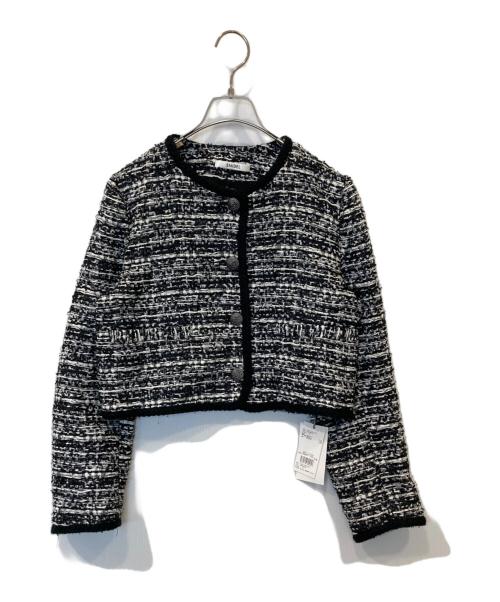 Snidel（スナイデル）Snidel (スナイデル) ミックスツイードジャケット グレー サイズ:S 未使用品の古着・服飾アイテム