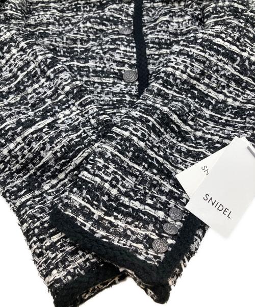 Snidel（スナイデル）Snidel (スナイデル) ミックスツイードジャケット グレー サイズ:S 未使用品の古着・服飾アイテム