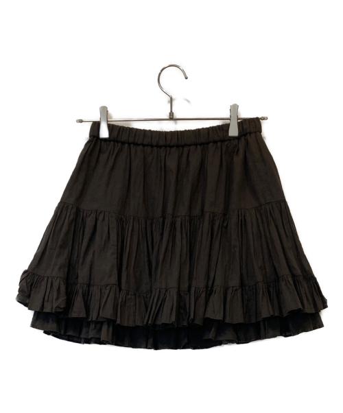Snidel（スナイデル）Snidel (スナイデル) コットンボリュームミニスカート グレーの古着・服飾アイテム