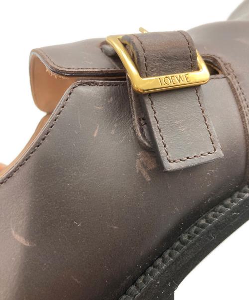 LOEWE（ロエベ）LOEWE (ロエベ) Campo バックルディテールダービーシューズ ブラウン サイズ:42の古着・服飾アイテム
