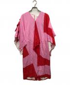 BURBERRYバーバリー）の古着「シルクドレス」｜レッド×ピンク