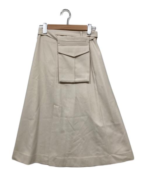 TELOPLAN（テーロプラン）TELOPLAN (テーロプラン) Lago Wrap Skirt/ラップスカート ベージュ サイズ:Fの古着・服飾アイテム