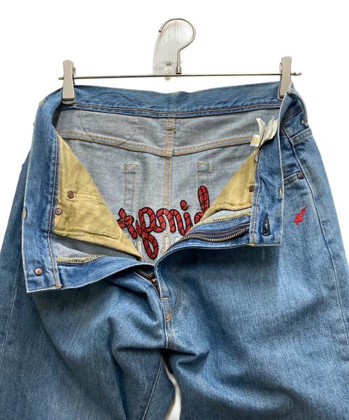 A BATHING APE（アベイシングエイプ）A BATHING APE (ア ベイシング エイプ) BAPE CHAMPION REGULAR FIT DENIM PANTS ブルー サイズ:Lの古着・服飾アイテム