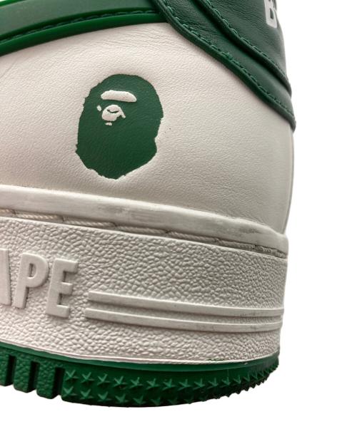 A BATHING APE（ア ベイシング エイプ）A BATHING APE (ア ベイシング エイプ) BAPESTA/ローカットスニーカー ホワイト サイズ:US 9の古着・服飾アイテム