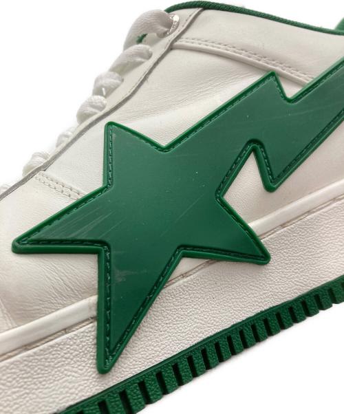 A BATHING APE（ア ベイシング エイプ）A BATHING APE (ア ベイシング エイプ) BAPESTA/ローカットスニーカー ホワイト サイズ:US 9の古着・服飾アイテム