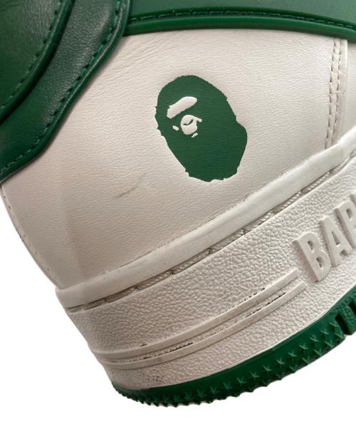 A BATHING APE（ア ベイシング エイプ）A BATHING APE (ア ベイシング エイプ) BAPESTA/ローカットスニーカー ホワイト サイズ:US 9の古着・服飾アイテム