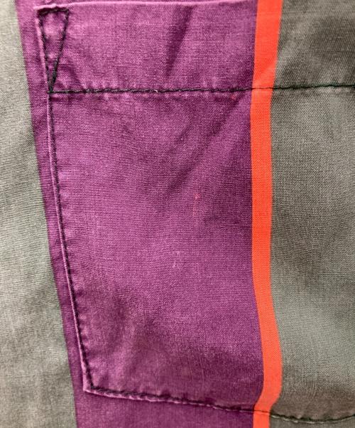 stussy（ステューシー）stussy (ステューシー) オープンカラーストライプシャツ グリーン サイズ:XLの古着・服飾アイテム