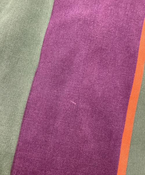 stussy（ステューシー）stussy (ステューシー) オープンカラーストライプシャツ グリーン サイズ:XLの古着・服飾アイテム
