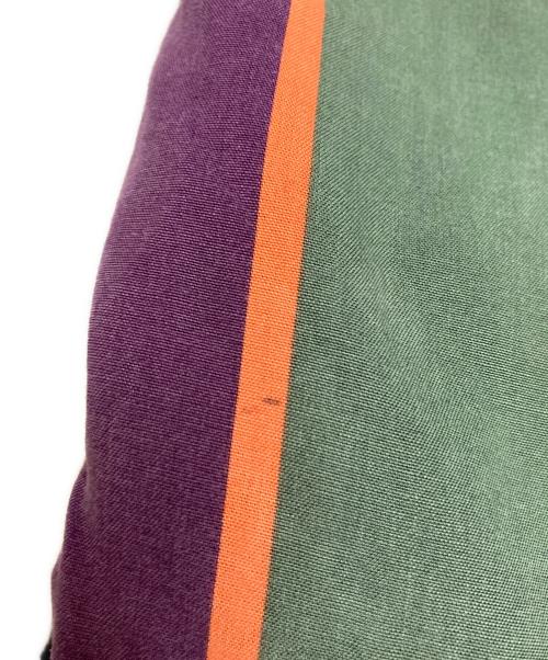 stussy（ステューシー）stussy (ステューシー) オープンカラーストライプシャツ グリーン サイズ:XLの古着・服飾アイテム