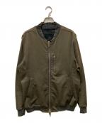 Junhashimoto×B'2ndジュンハシモト×ビーセカンド）の古着「別注 CAMO EMBOSS JERSEY MA-1」｜オリーブ