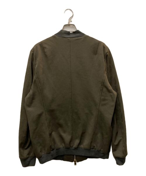 Junhashimoto（ジュンハシモト）Junhashimoto (ジュンハシモト) B'2nd (ビーセカンド) 別注 CAMO EMBOSS JERSEY MA-1 オリーブ サイズ:4の古着・服飾アイテム