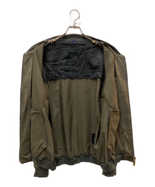 Junhashimoto（ジュンハシモト）Junhashimoto (ジュンハシモト) B'2nd (ビーセカンド) 別注 CAMO EMBOSS JERSEY MA-1 オリーブ サイズ:4の古着・服飾アイテム