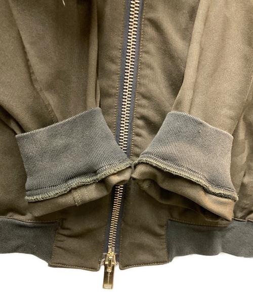 Junhashimoto（ジュンハシモト）Junhashimoto (ジュンハシモト) B'2nd (ビーセカンド) 別注 CAMO EMBOSS JERSEY MA-1 オリーブ サイズ:4の古着・服飾アイテム