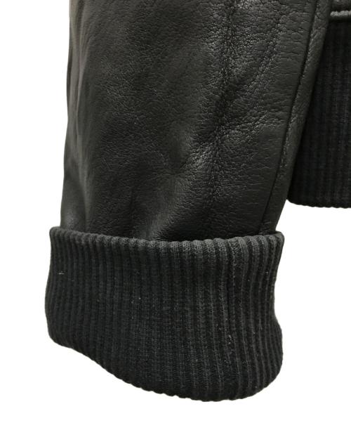 Junhashimoto（ジュンハシモト）Junhashimoto (ジュンハシモト) 15AW  WRAP SHORT LEATHER オリーブ サイズ:4の古着・服飾アイテム