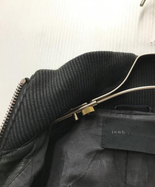 Junhashimoto（ジュンハシモト）Junhashimoto (ジュンハシモト) 15AW  WRAP SHORT LEATHER オリーブ サイズ:4の古着・服飾アイテム