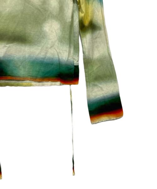 PAMM（パム）PAMM (パム) たしかにそこにあった夜のガーゼトップスフルグラフィックロングスリーブカットソー グリーン サイズ:Fの古着・服飾アイテム