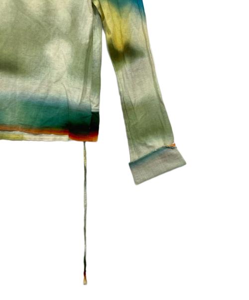 PAMM（パム）PAMM (パム) たしかにそこにあった夜のガーゼトップスフルグラフィックロングスリーブカットソー グリーン サイズ:Fの古着・服飾アイテム