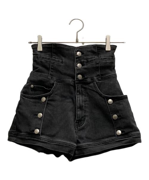 ANDMARY（アンドマリー）ANDMARY (アンドマリー) Ribbon denim allinone ブラック サイズ:Sの古着・服飾アイテム
