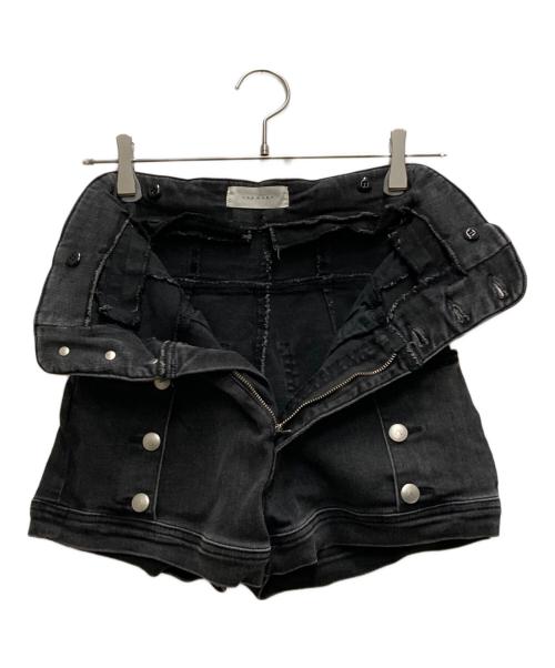 ANDMARY（アンドマリー）ANDMARY (アンドマリー) Ribbon denim allinone ブラック サイズ:Sの古着・服飾アイテム