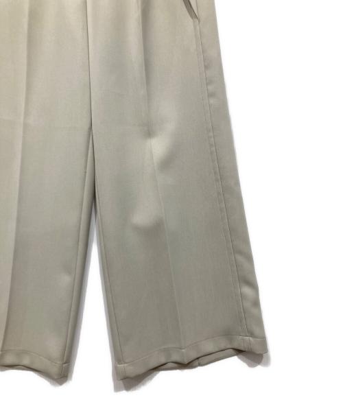 PUBLIC TOKYO（パブリックトウキョウ）PUBLIC TOKYO (パブリックトウキョウ) パウダーツイルフレアパンツ グリーン サイズ:1の古着・服飾アイテム