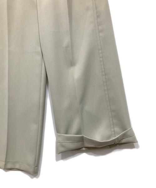 PUBLIC TOKYO（パブリックトウキョウ）PUBLIC TOKYO (パブリックトウキョウ) パウダーツイルフレアパンツ グリーン サイズ:1の古着・服飾アイテム