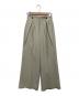 PUBLIC TOKYO（パブリックトウキョウ）の古着「パウダーツイルフレアパンツ」｜グリーン
