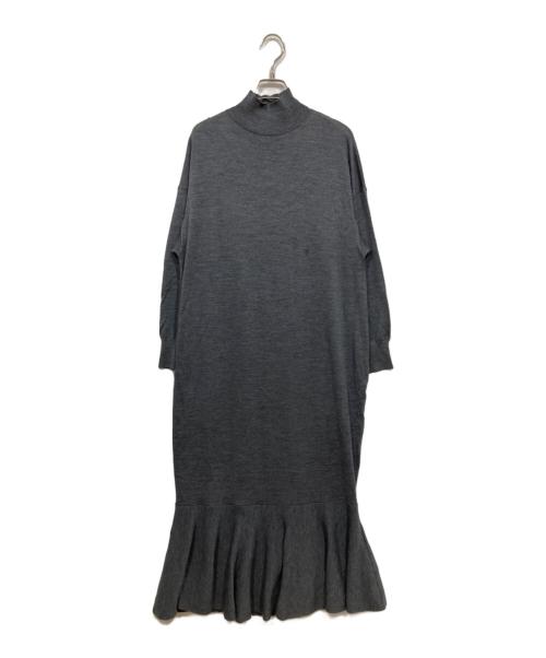 nagonstans（ナゴンスタンス）nagonstans (ナゴンスタンス) ニットワンピース グレー サイズ:Sの古着・服飾アイテム