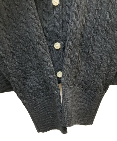 POLO RALPH LAUREN（ポロ・ラルフローレン）POLO RALPH LAUREN (ポロ・ラルフローレン) ケーブルニットカーディガン ブラック サイズ:XL(キッズサイズ)の古着・服飾アイテム