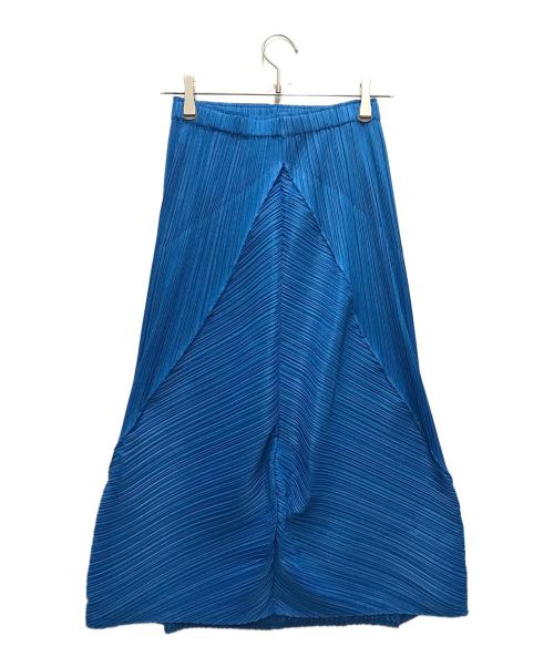 PLEATS PLEASE（プリーツプリーズ）PLEATS PLEASE (プリーツプリーズ) THICKER BOTTOMS 2 ブルー サイズ:3の古着・服飾アイテム