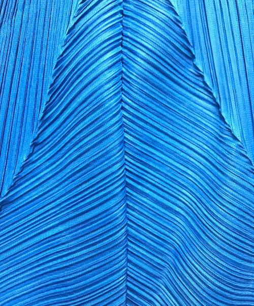 PLEATS PLEASE（プリーツプリーズ）PLEATS PLEASE (プリーツプリーズ) THICKER BOTTOMS 2 ブルー サイズ:3の古着・服飾アイテム