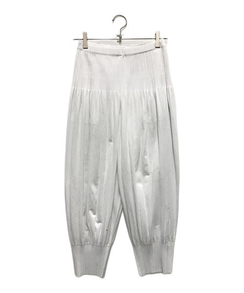 PLEATS PLEASE（プリーツプリーズ）PLEATS PLEASE (プリーツプリーズ) OPAQUE BOTTOMS ホワイト サイズ:5の古着・服飾アイテム