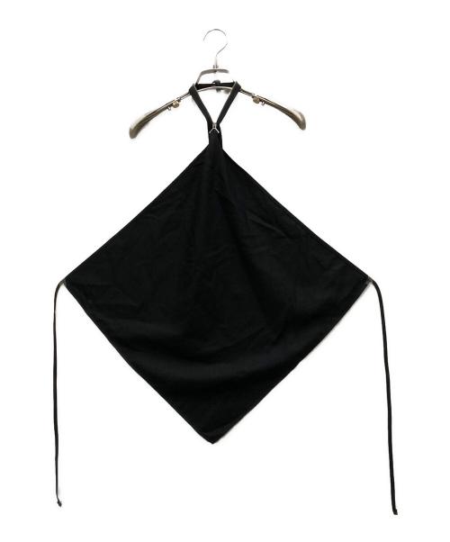 ISSEY MIYAKE（イッセイミヤケ）ISSEY MIYAKE (イッセイミヤケ) UNI-FORM (WOOL) ホルターネックトップ ブラック サイズ:2の古着・服飾アイテム