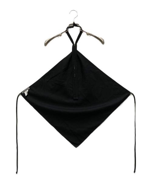 ISSEY MIYAKE（イッセイミヤケ）ISSEY MIYAKE (イッセイミヤケ) UNI-FORM (WOOL) ホルターネックトップ ブラック サイズ:2の古着・服飾アイテム