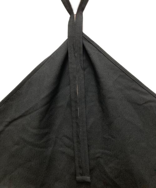 ISSEY MIYAKE（イッセイミヤケ）ISSEY MIYAKE (イッセイミヤケ) UNI-FORM (WOOL) ホルターネックトップ ブラック サイズ:2の古着・服飾アイテム
