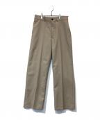 MARKAマーカ）の古着「STRAIGHT FIT TROUSERS ストレート フィット トラウザーズ M21E-32PT01C」｜ベージュ