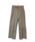 MARKA（マーカ）の古着「STRAIGHT FIT TROUSERS ストレート フィット トラウザーズ M21E-32PT01C」｜ベージュ
