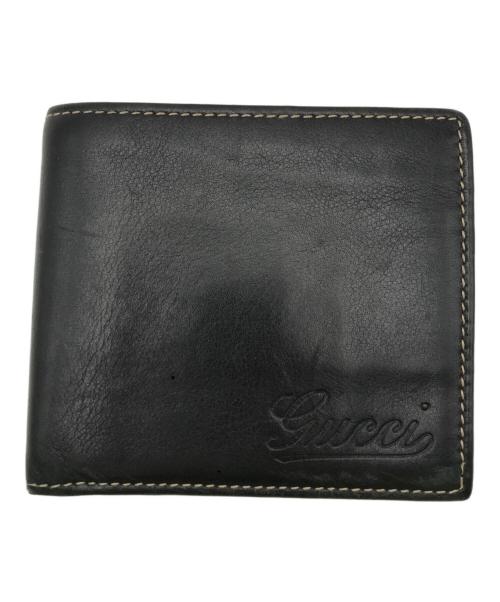 GUCCI（グッチ）GUCCI (グッチ) 2つ折り財布 ブラックの古着・服飾アイテム