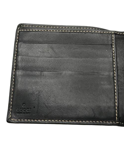 GUCCI（グッチ）GUCCI (グッチ) 2つ折り財布 ブラックの古着・服飾アイテム