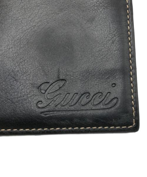 GUCCI（グッチ）GUCCI (グッチ) 2つ折り財布 ブラックの古着・服飾アイテム