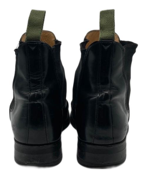 SANDERS（サンダース）SANDERS (サンダース) MILITARY CAP TOE CHELSEA BOOT ブラック サイズ:SIZE 7 1/2の古着・服飾アイテム