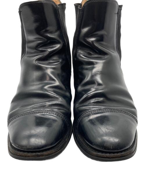 SANDERS（サンダース）SANDERS (サンダース) MILITARY CAP TOE CHELSEA BOOT ブラック サイズ:SIZE 7 1/2の古着・服飾アイテム