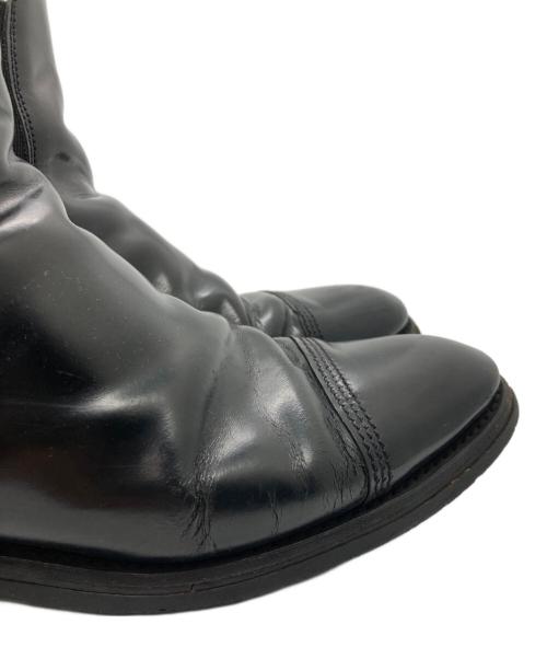 SANDERS（サンダース）SANDERS (サンダース) MILITARY CAP TOE CHELSEA BOOT ブラック サイズ:SIZE 7 1/2の古着・服飾アイテム