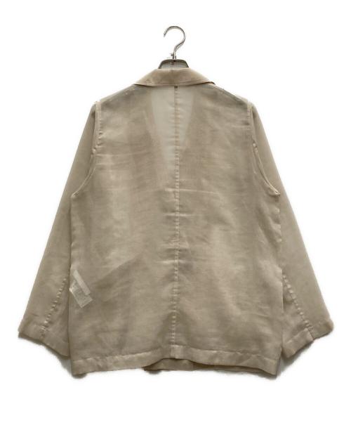 Noble（ノーブル）Noble (ノーブル) ソフトオーガンジーシアージャケット 2 ベージュ サイズ:36の古着・服飾アイテム