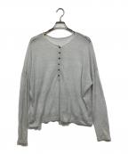 Nobleノーブル）の古着「2wayヘンリーネックシアープルオーバー/25SS」｜グレー
