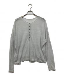 Noble（ノーブル）の古着「2wayヘンリーネックシアープルオーバー/25SS」｜グレー