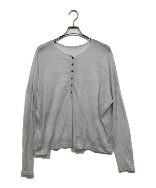 Noble（ノーブル）Noble (ノーブル) 2wayヘンリーネックシアープルオーバー/25SS グレー サイズ:free(記載なし)の古着・服飾アイテム