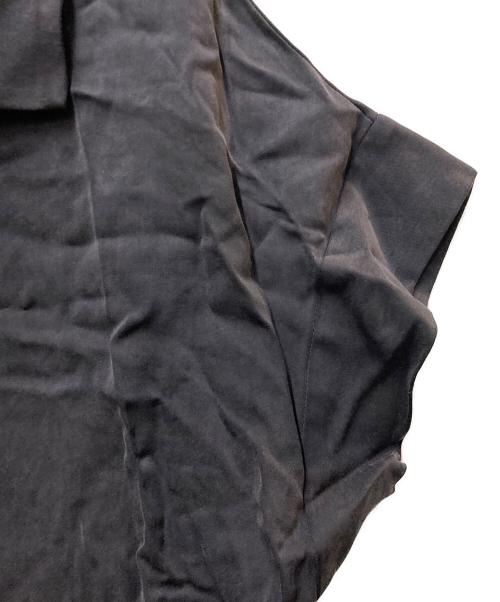 Noble（ノーブル）Noble (ノーブル) 2WAYワイドカラーキュプラブラウス ブラック サイズ:FREEの古着・服飾アイテム
