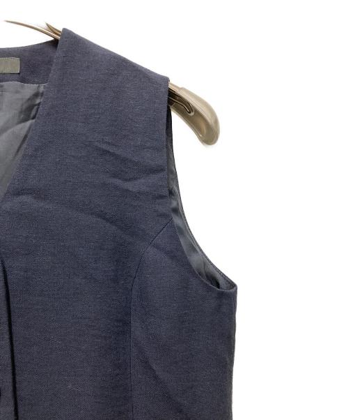 Noble（ノーブル）Noble (ノーブル) Vカラージレブラウス ネイビー サイズ:FREEの古着・服飾アイテム