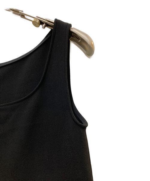 Noble（ノーブル）Noble (ノーブル) ニットライクジョーゼット2wayワンピース ブラック サイズ:FREEの古着・服飾アイテム